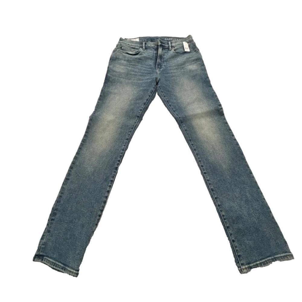 Men Dead Stock New Gap 1969 Light Wash Blue Denim  32x32  Skinny Jean